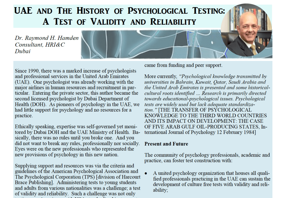 history of psychological